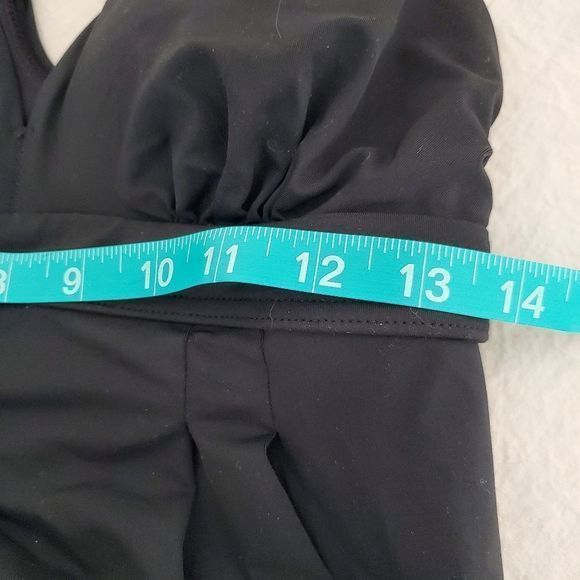 Land's End Black Bathing Tankini Swim Suit Top Tank Size 4 - Picture 8 of 10